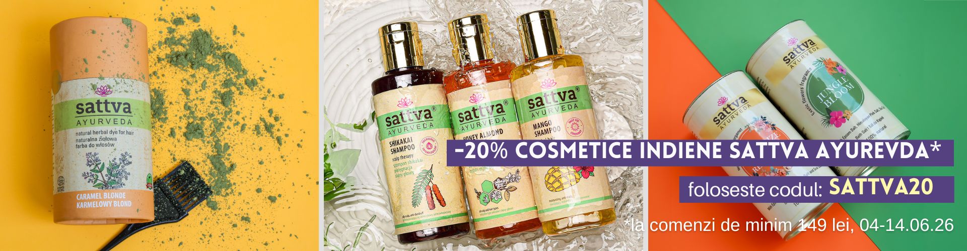 Cosmetice ndiene Sattva Ayurveda